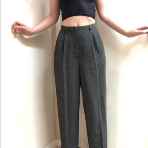 Emporio Armani Grey Wool Slacks